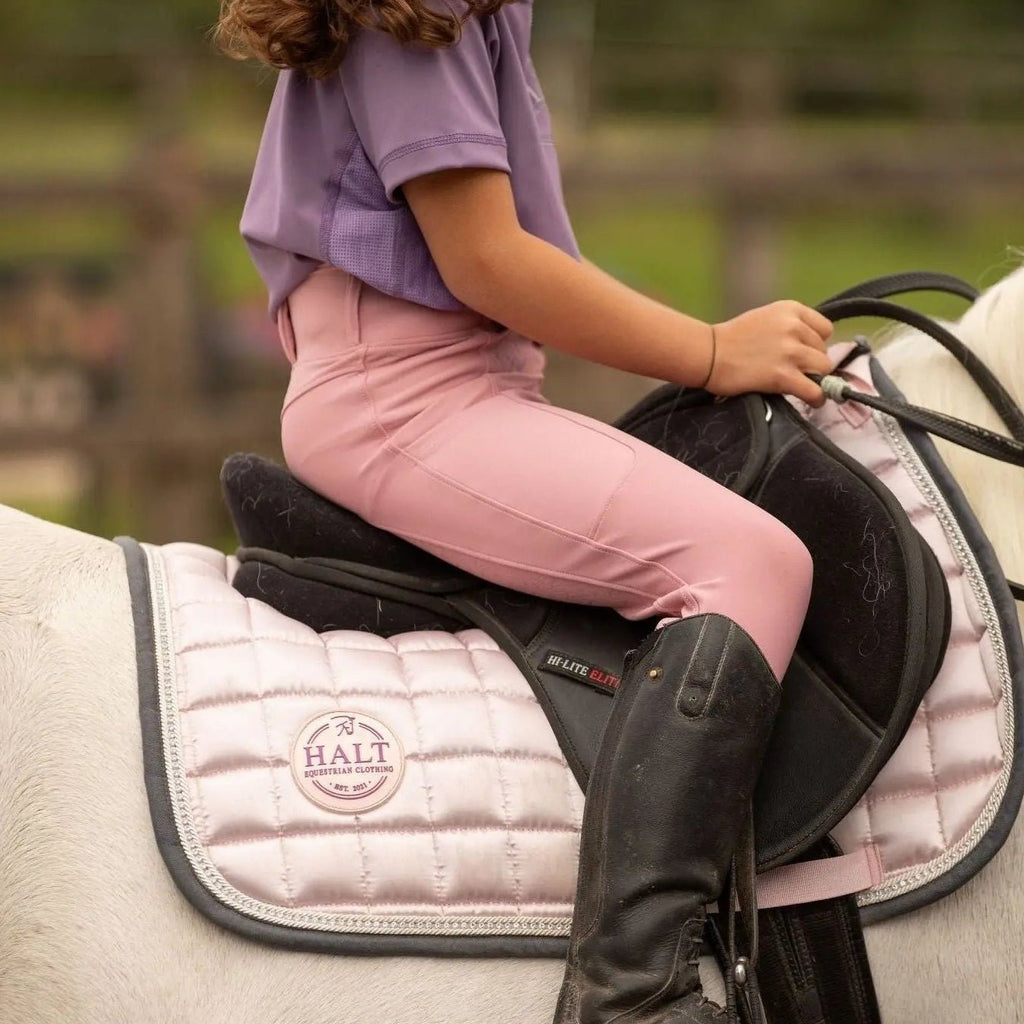 Limited Edition Kids Pink Riding Tights - VALEQ