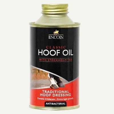 Can of Lincoln Classic Hoof Oil on a white background