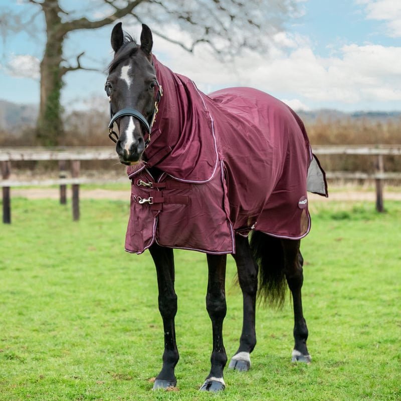 Mesh Fly Rug - Burgundy - VALEQ
