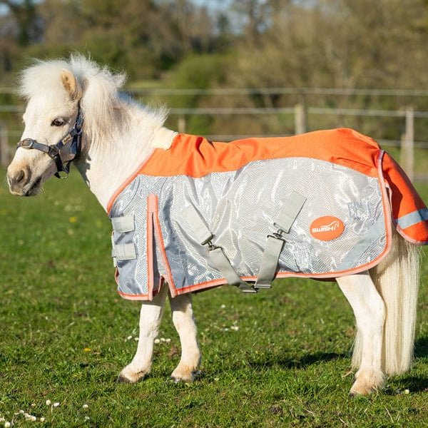 MINI Fly Turnout Combination Rug - Orange/Grey - VALEQ
