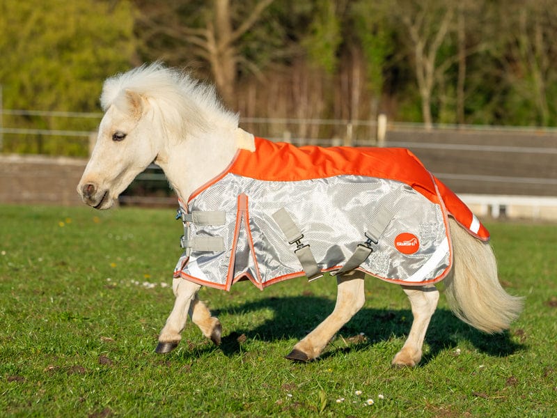 MINI Fly Turnout Combination Rug - Orange/Grey - VALEQ