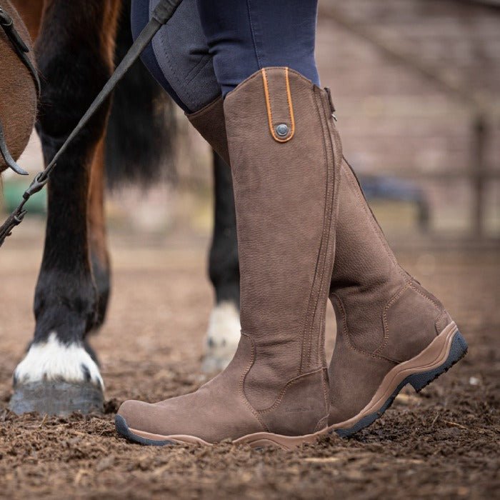 Montana Riding Boots - Brown - Standard Calf and Wide Calf - VALEQ