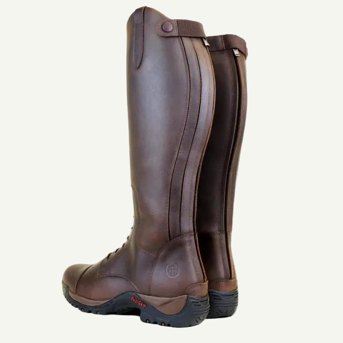 Nebraska Wool - lined Long Riding Field Boots - Brown - VALEQ