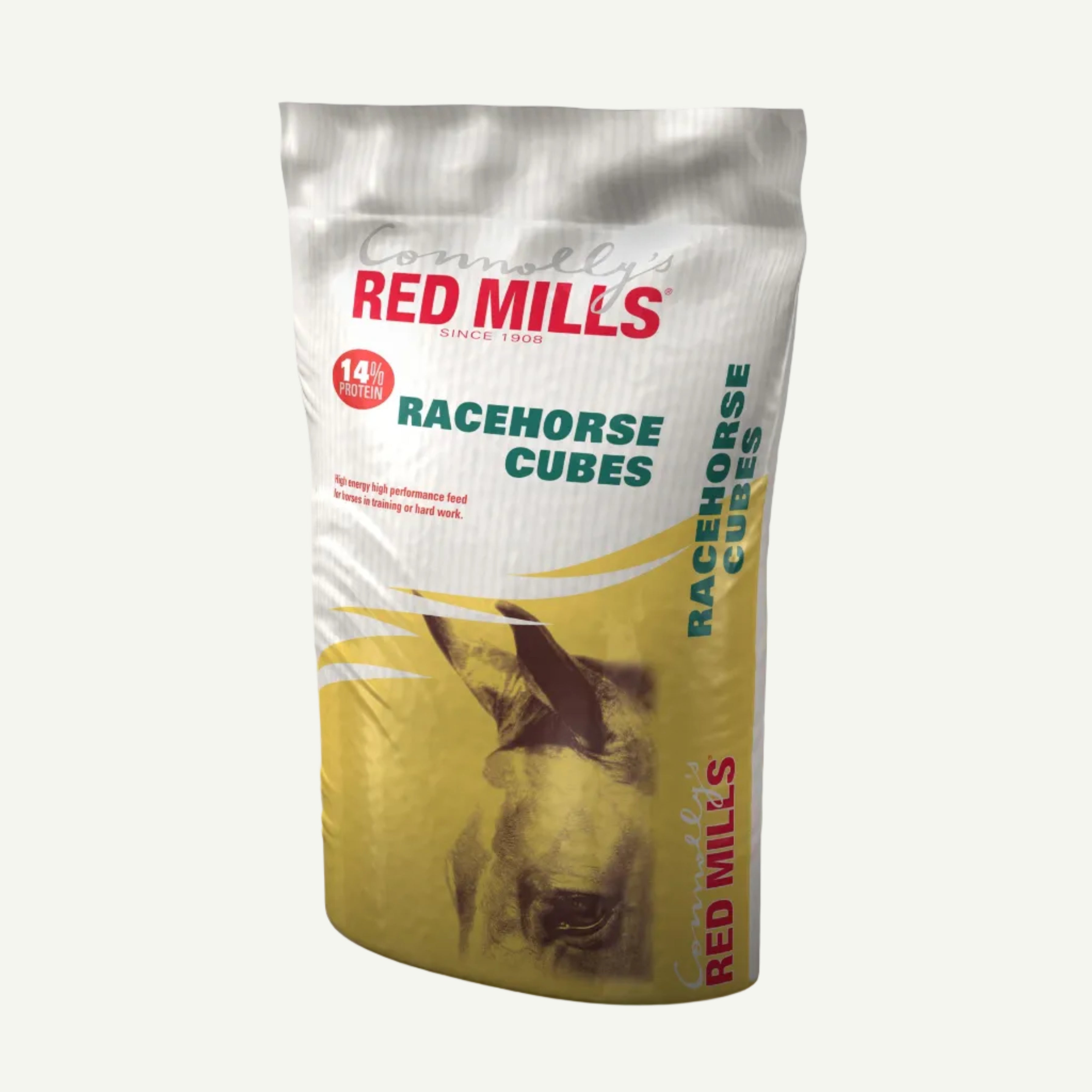 Bag of Red Mills Racemore Cubes on a white background