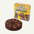 Horse treat cake with 'Stud Muffins Celebration Cake' packaging on a clear background