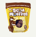 Package of Stud Muffins horse treats with a yellow and brown design.