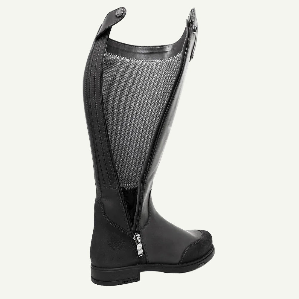 Vermont Storm Waterproof Long Riding Boots - Black - VALEQ