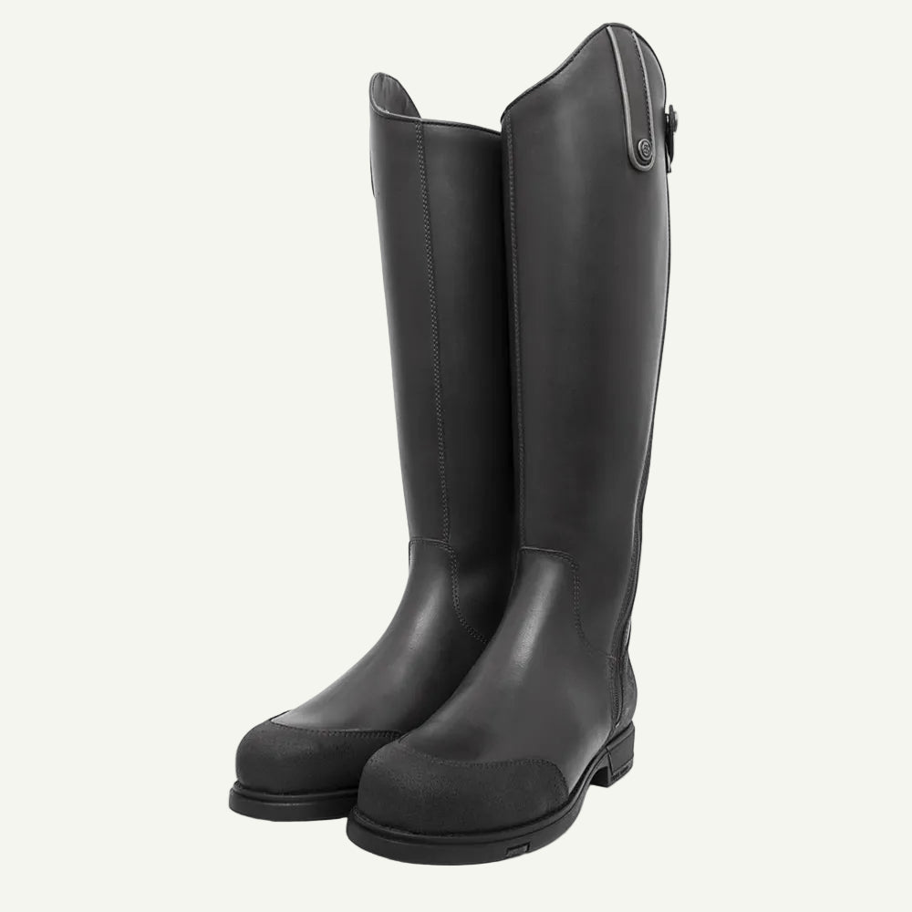 Vermont Storm Waterproof Long Riding Boots - Black - VALEQ