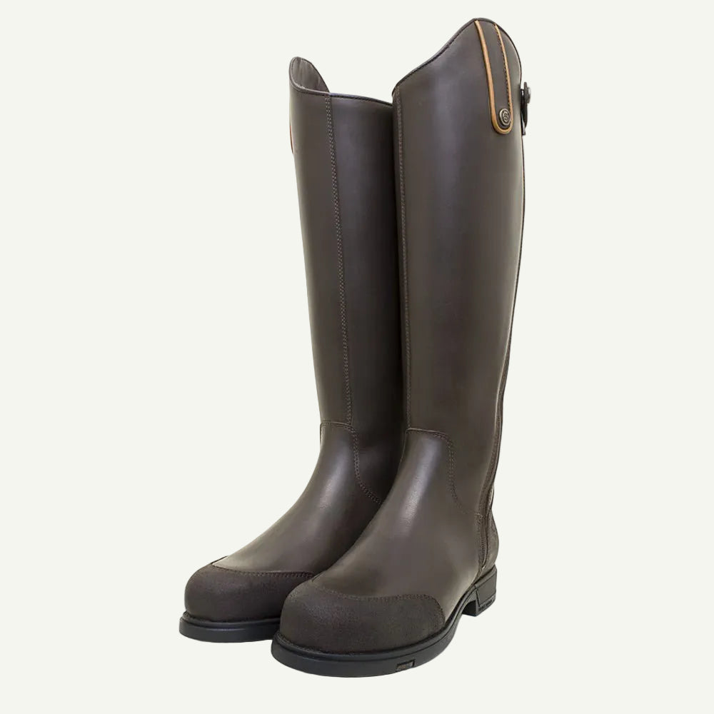 Vermont Storm Waterproof Long Riding Boots - Brown - VALEQ