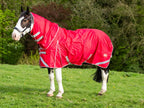 WIDE FIT 0g Detachable Neck Turnout Rug - Red - VALEQ