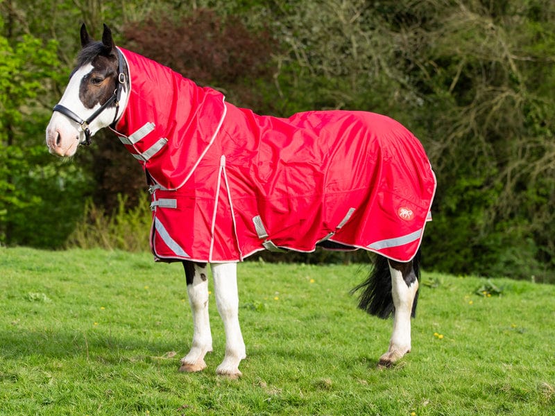 WIDE FIT 0g Detachable Neck Turnout Rug - Red - VALEQ