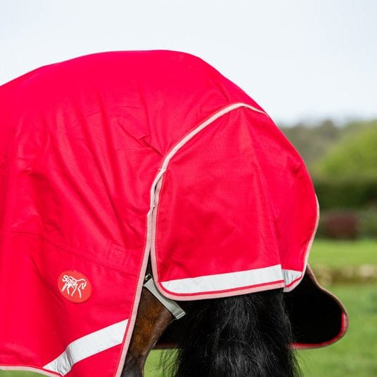 WIDE FIT 0g Detachable Neck Turnout Rug - Red - VALEQ