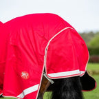 WIDE FIT 100g Detachable Neck Turnout Rug - Red - VALEQ