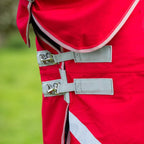 WIDE FIT 100g Detachable Neck Turnout Rug - Red - VALEQ